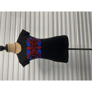 Y2K Black London Graphic Tee